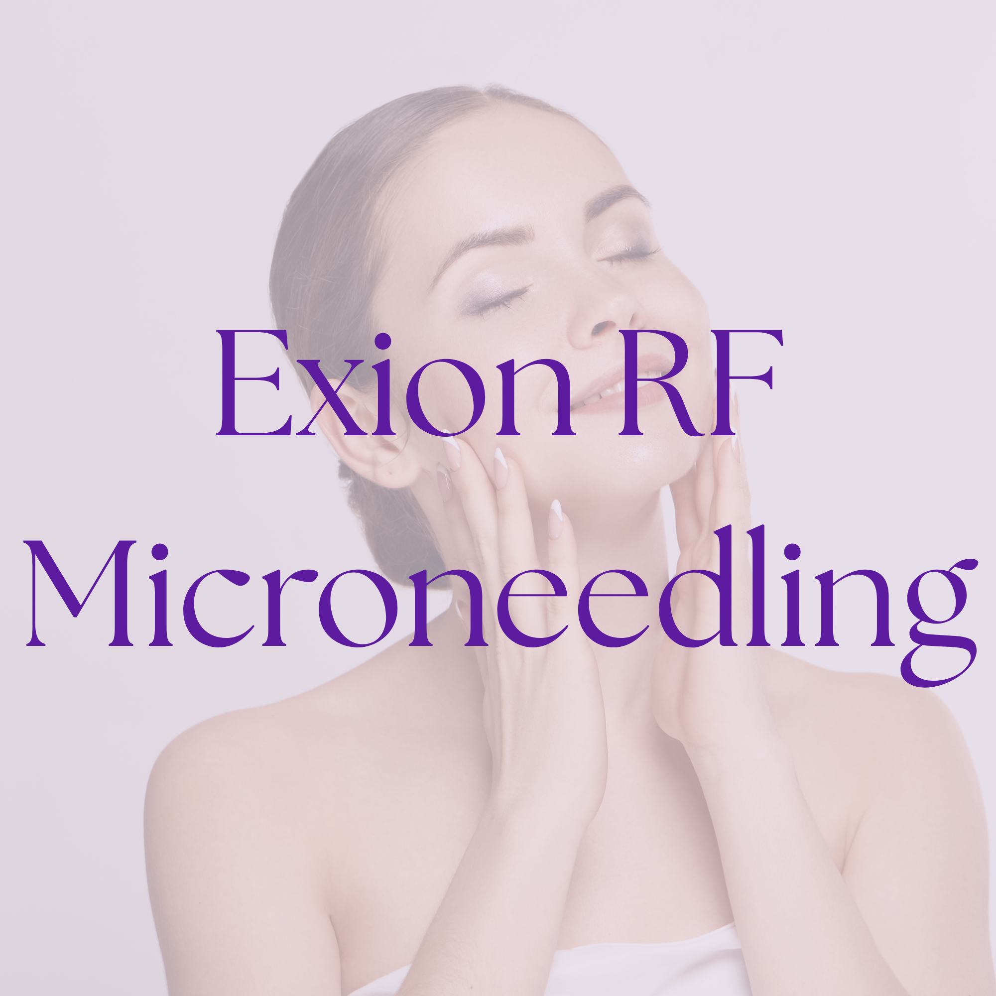 Close-up of a woman's face, with eyes closed and peaceful expression, promoting SkinMedica's vitamin C product.