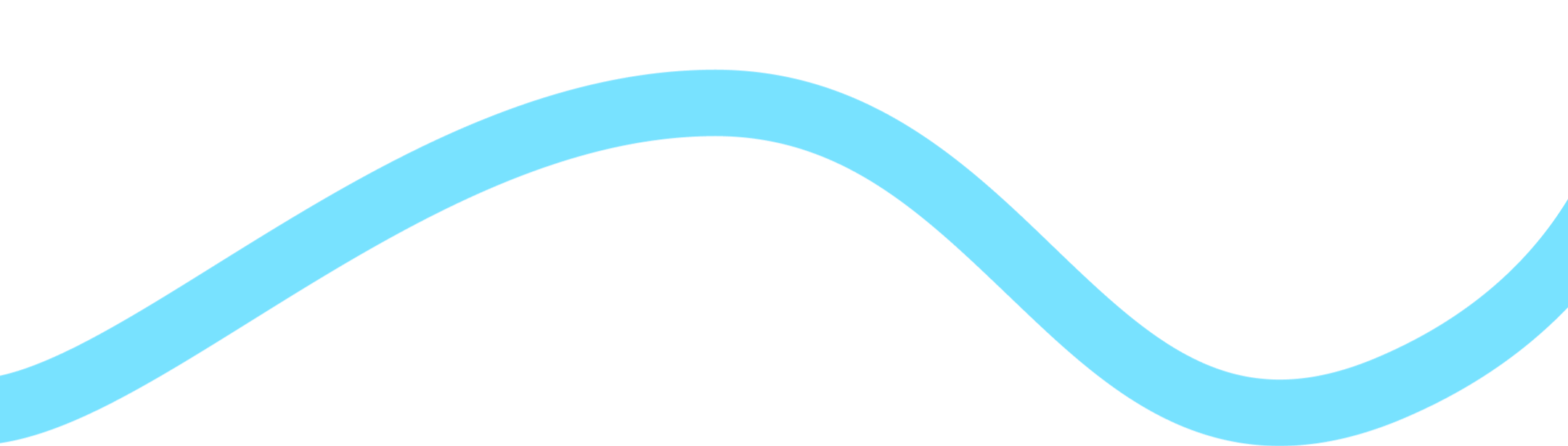 Light blue wavy line on a black background.
