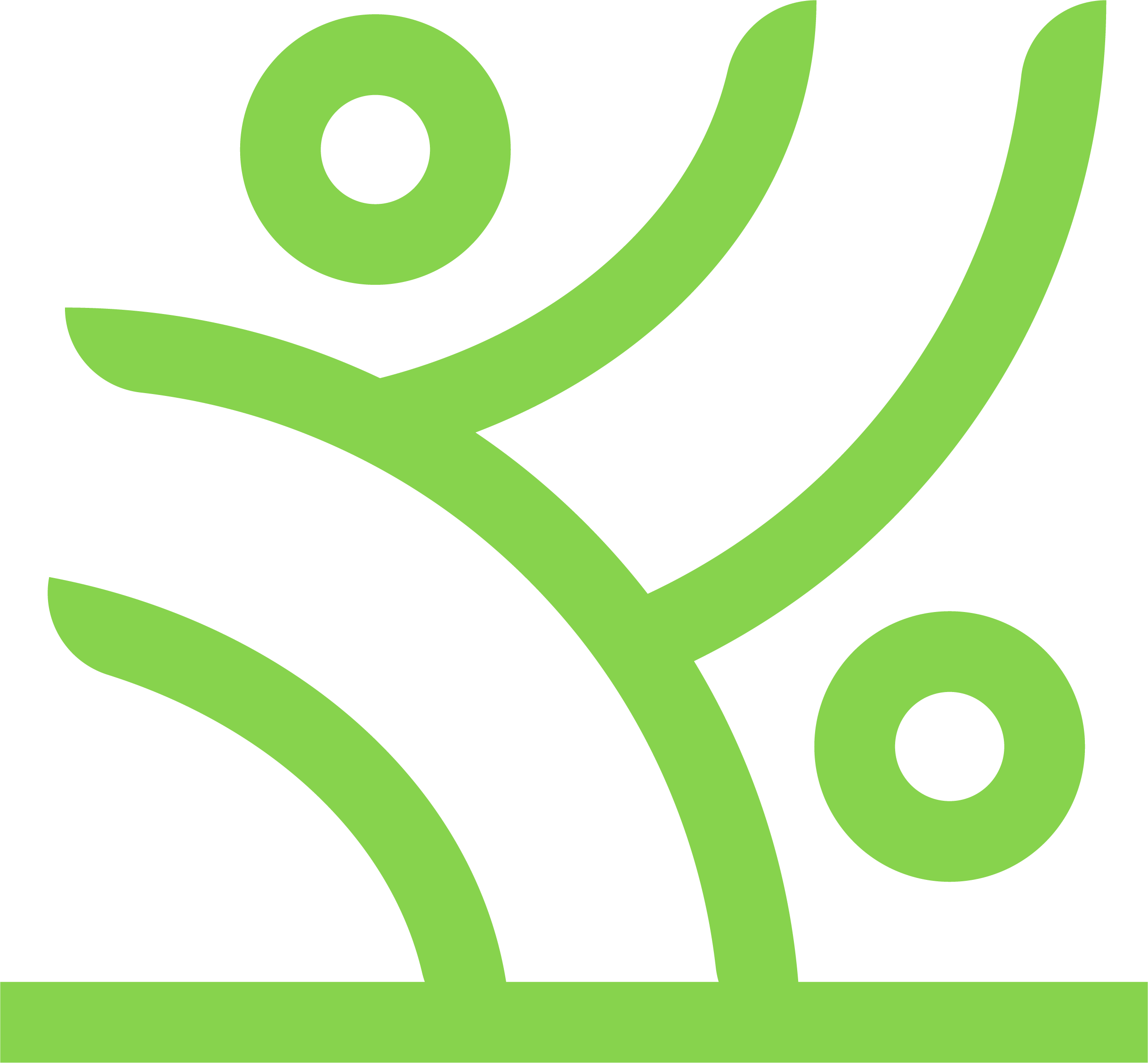 Light green landscape design icon