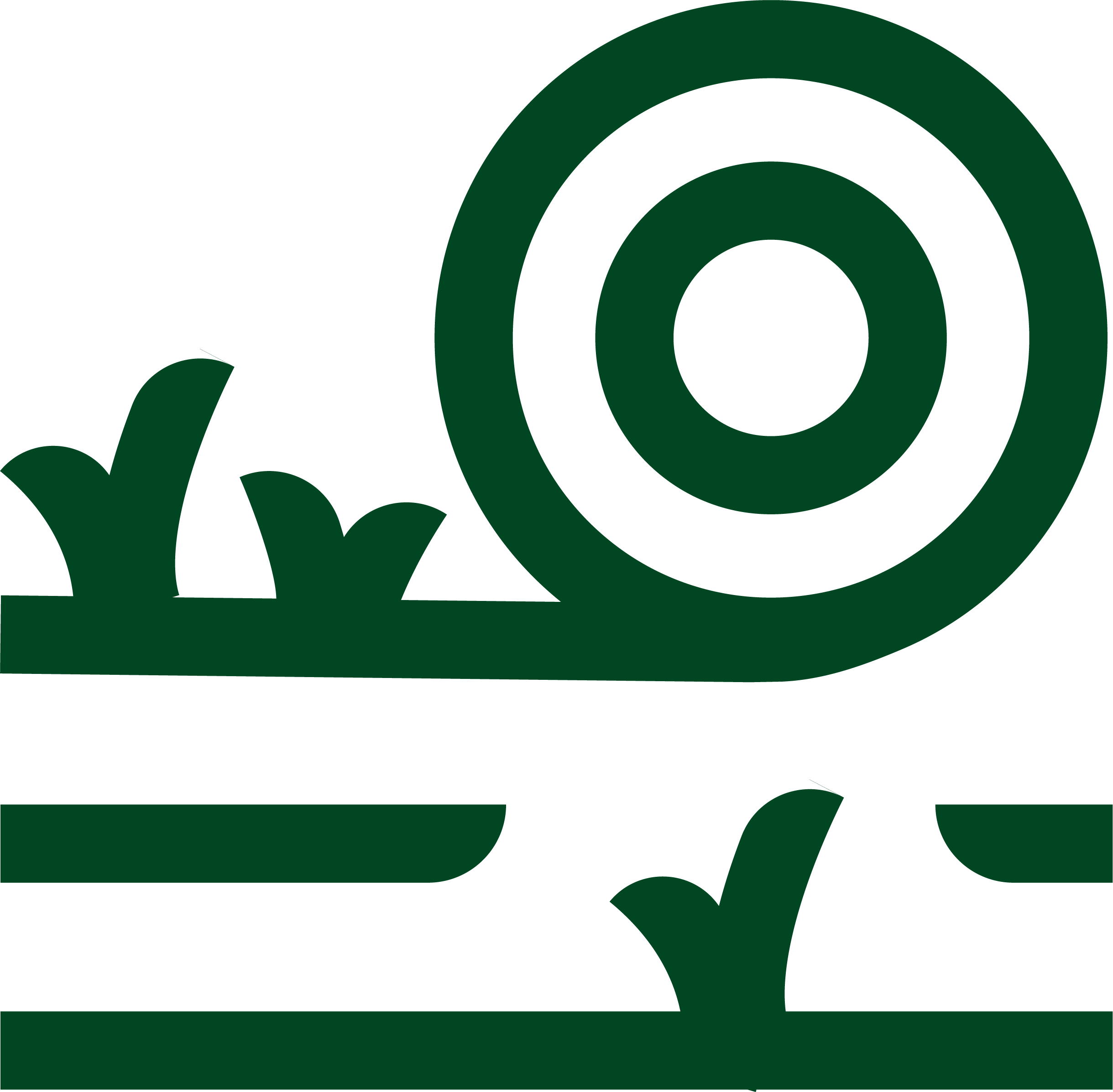 Dark Green sod/grass icon