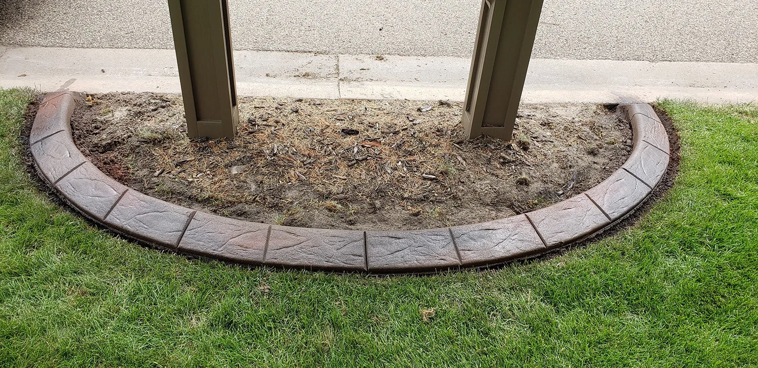 Large Cobblestone with Spanish Texture - Autumn Brown and Walnut antiquing with High-Gloss sealer.