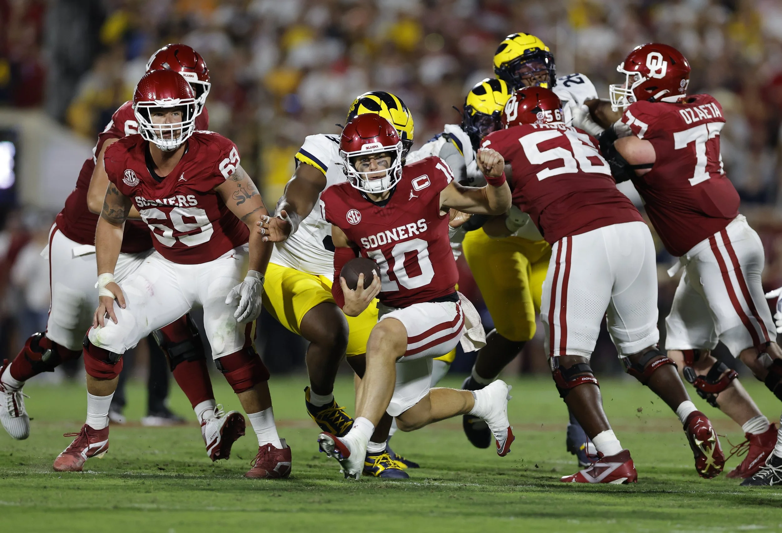Steve Curtis-    Oklahoma’s Offense Must Stay Patient to Break Michigan’s Defense