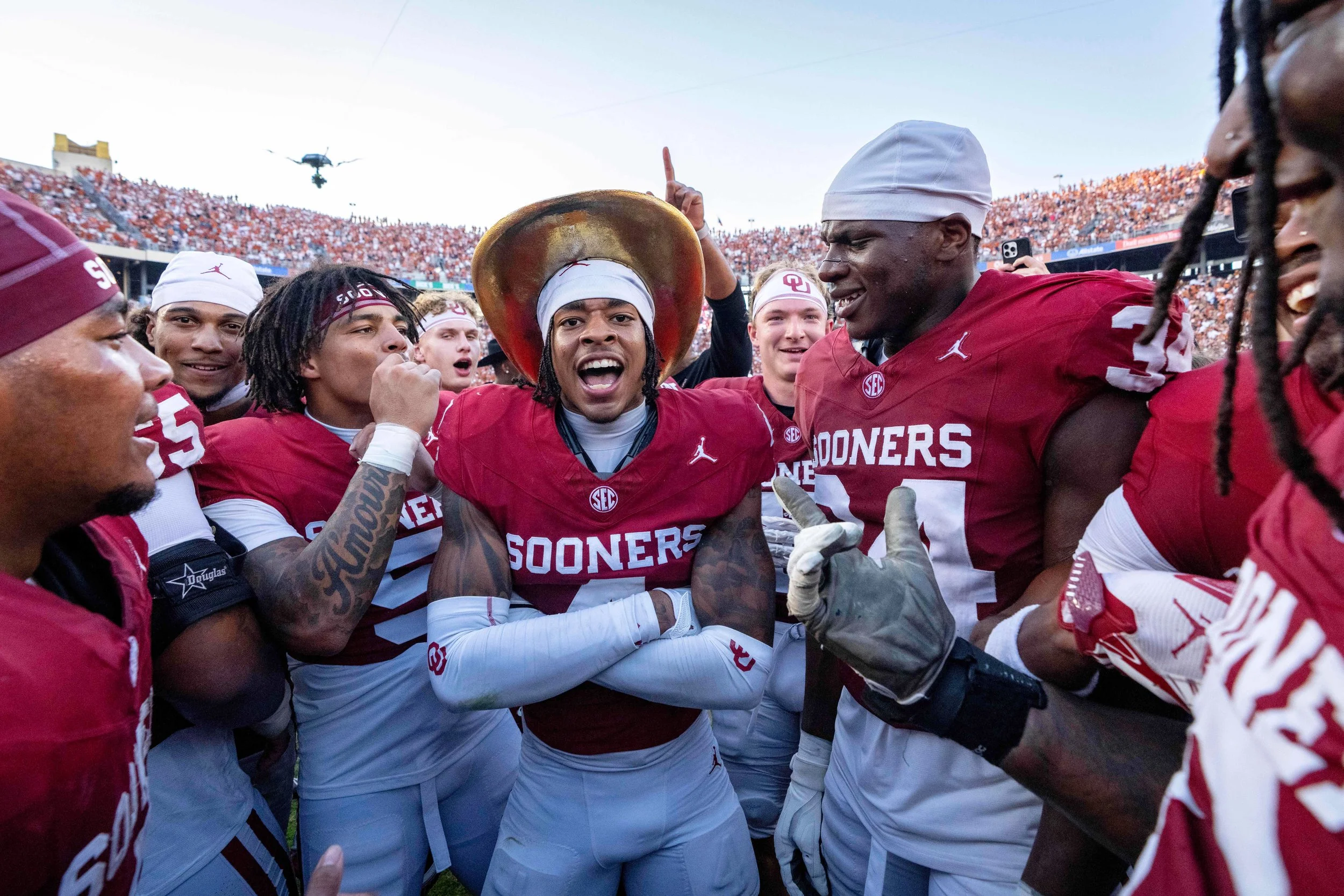 Bob Przybylo-                   The Golden Hat coming back to Norman, OU takes down No. 1 Texas
