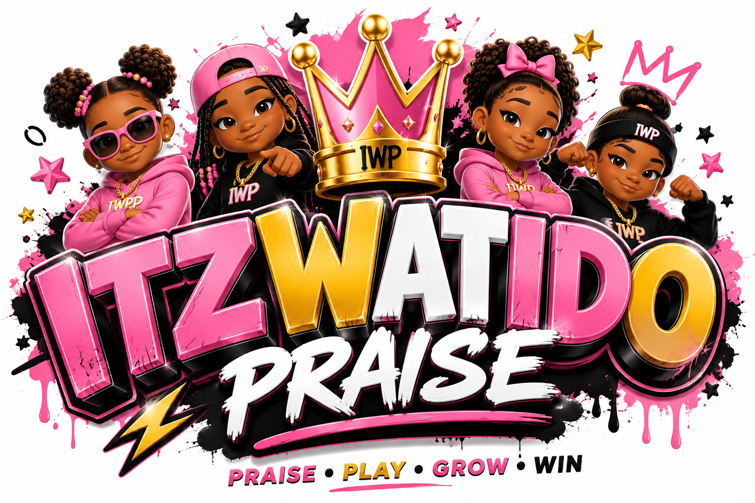 ITZWATIDO ADULT PRAISE PLAY GROW WIN UNISEX/WOMEN