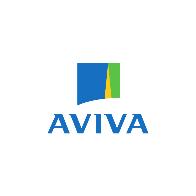 Logo of AVIVA with a stylized scorecard icon above the company name.