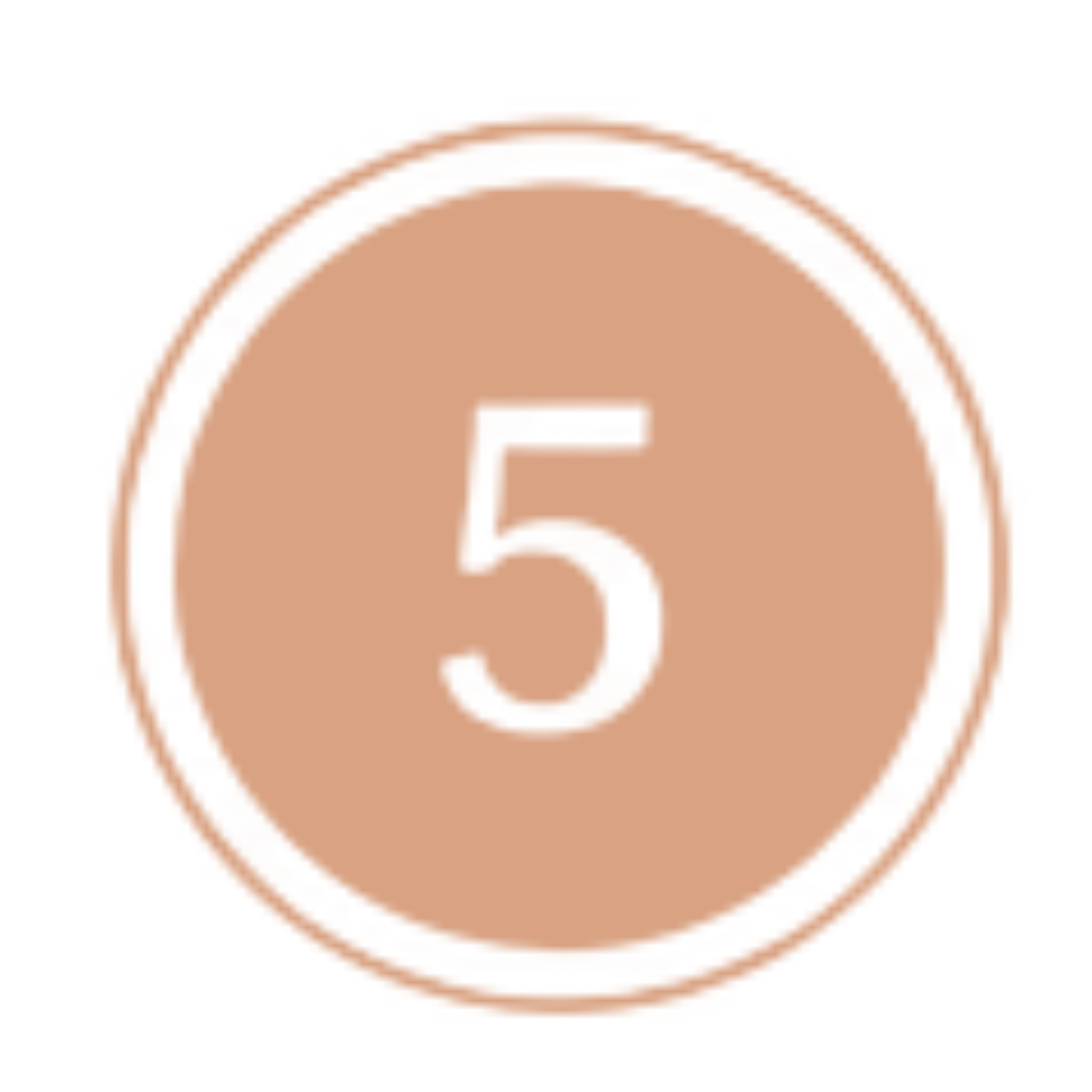 A sticker of an orange circle with a white 'no' symbol over a black background.
