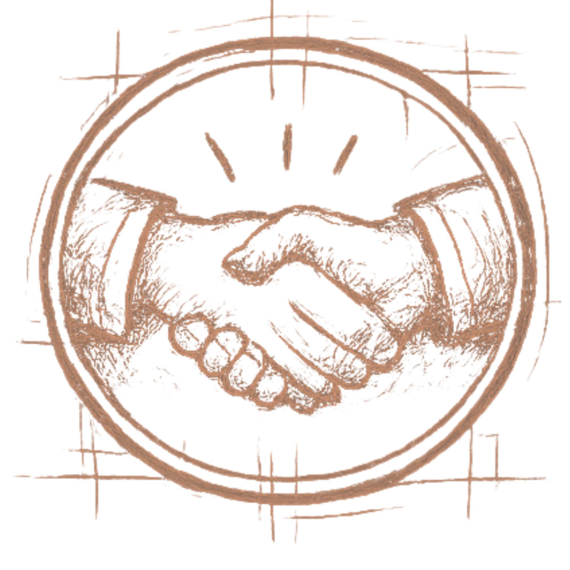 Close-up of a lightning bolt symbol on a black background, outlined in a beige color.