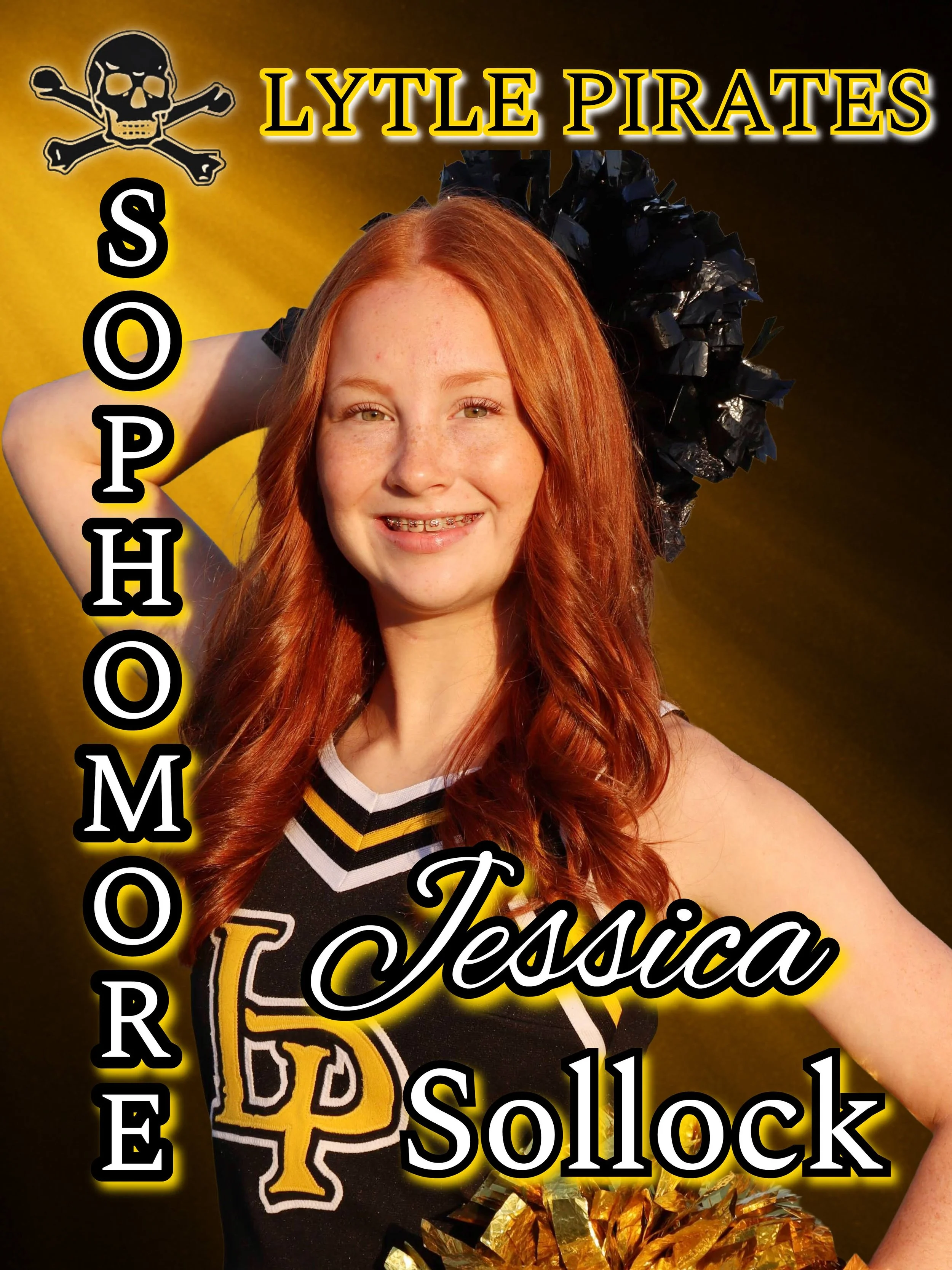 High School Cheerleader Portraits and Poster Designs