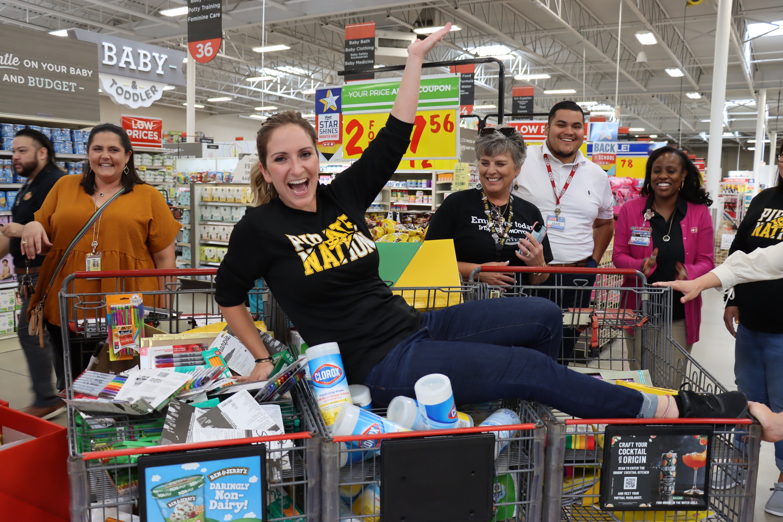 Mrs. Dawson's Junior High HEB School Shopping Spree