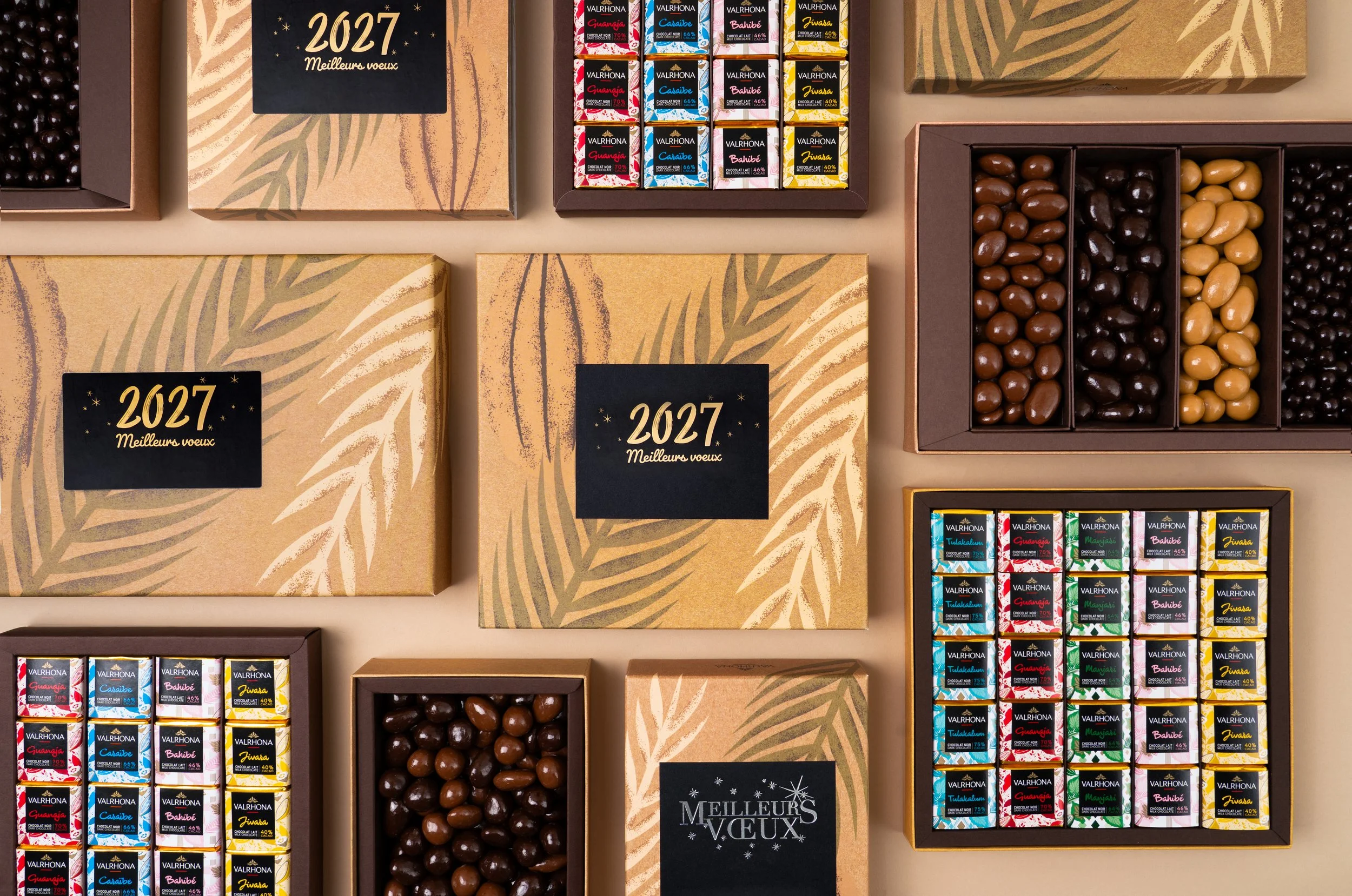 Coffrets de chocolats Valrhona personnalisables - Corporate gifting