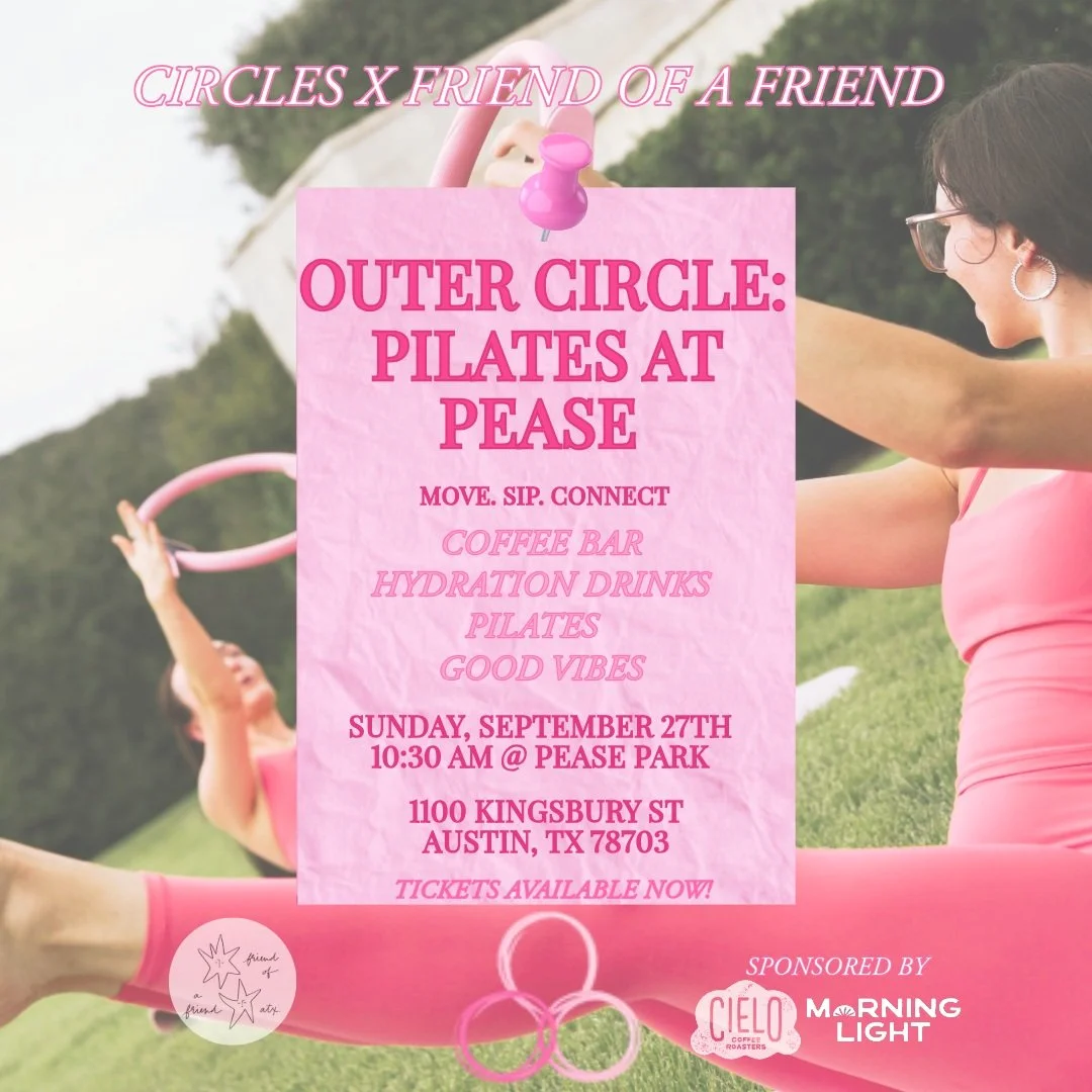 Meet us on the mat for Circles&rsquo; first-ever Outer Circle Event&mdash; a feel-good morning of movement, community, and a few special extras at Pease Park!

We&rsquo;re bringing the full Circles experience outside with a 50-minute all-levels mat P