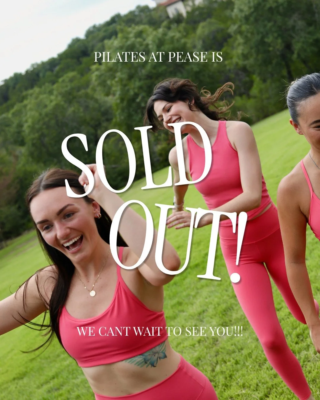 SOLD OUT 💗✨⁠
Pilates at Pease is officially full!! We&rsquo;re so excited to move, hang, and spend the morning with you guys this Sunday 🌿⁠
Thank you to everyone who grabbed a ticket &mdash; we can&rsquo;t wait to see you there. This is just the be