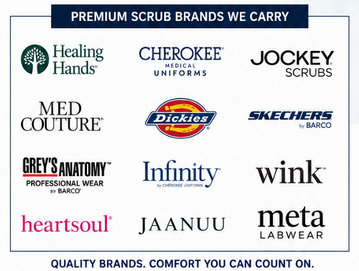 Premium medical scrub brands available at Public Safety Outfitters, featuring quality healthcare uniforms for nurses and healthcare professionals.