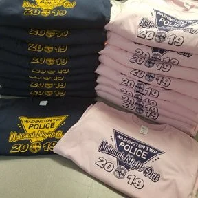 Custom screen printed apparel created by Public Safety Outfitters for organizations, teams, and businesses.