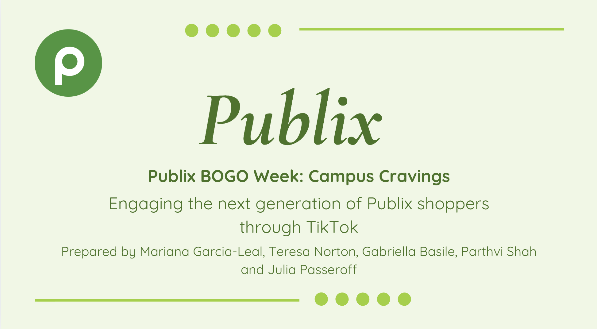 Publix Social Media Campaign