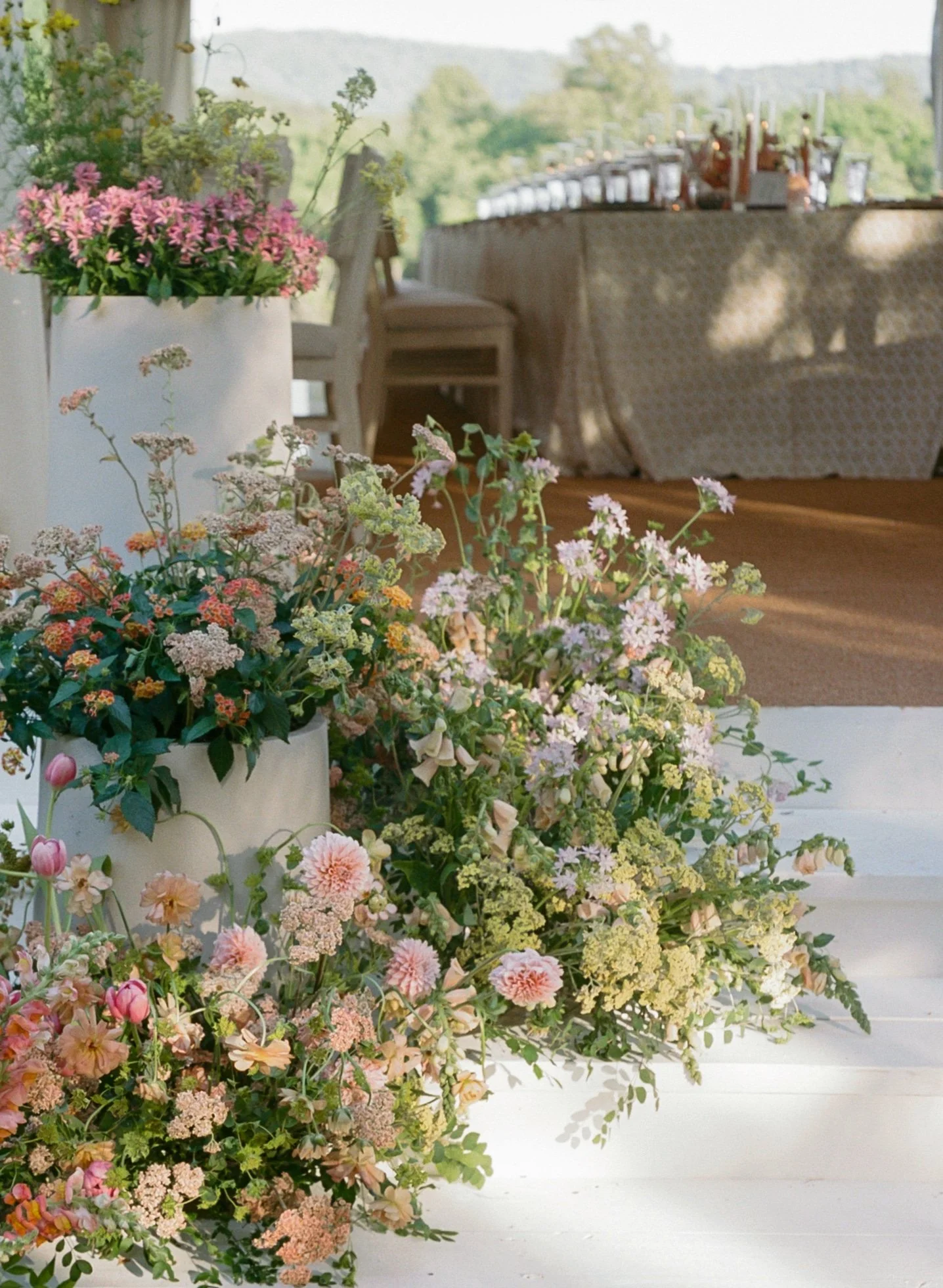Tent Entrance Flowers