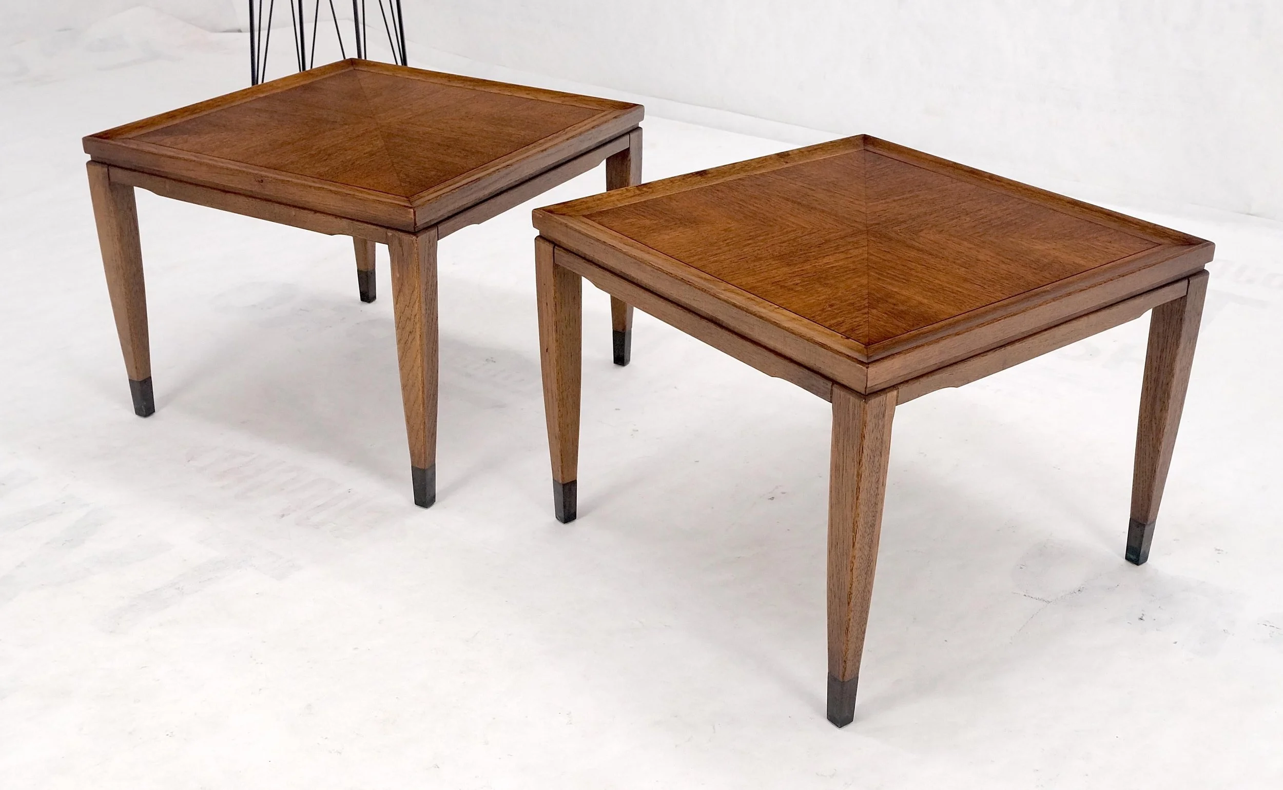 Pair of Sligh-Lowry Mid Century Modern Walnut Side Tables