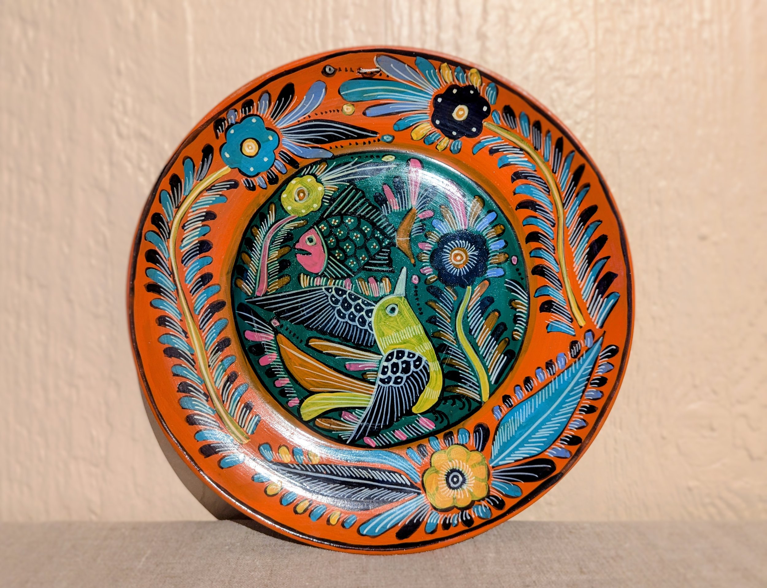 Hand Painted Decorative Mexican Plate