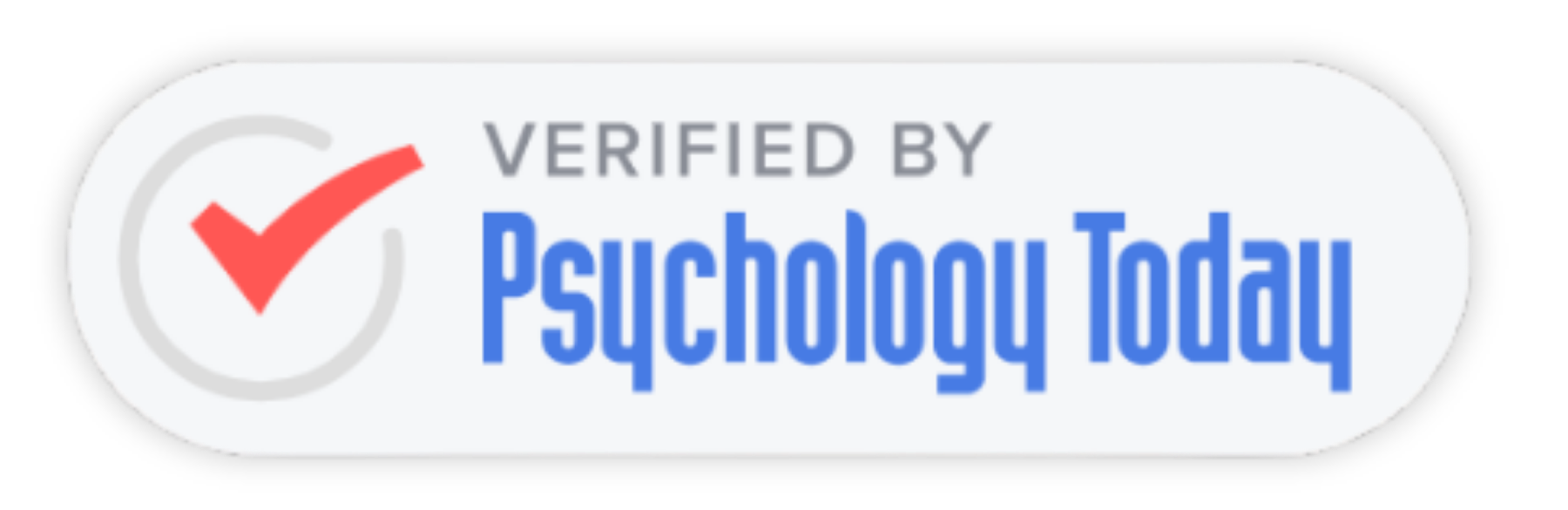 Psychology Today verified therapist badge