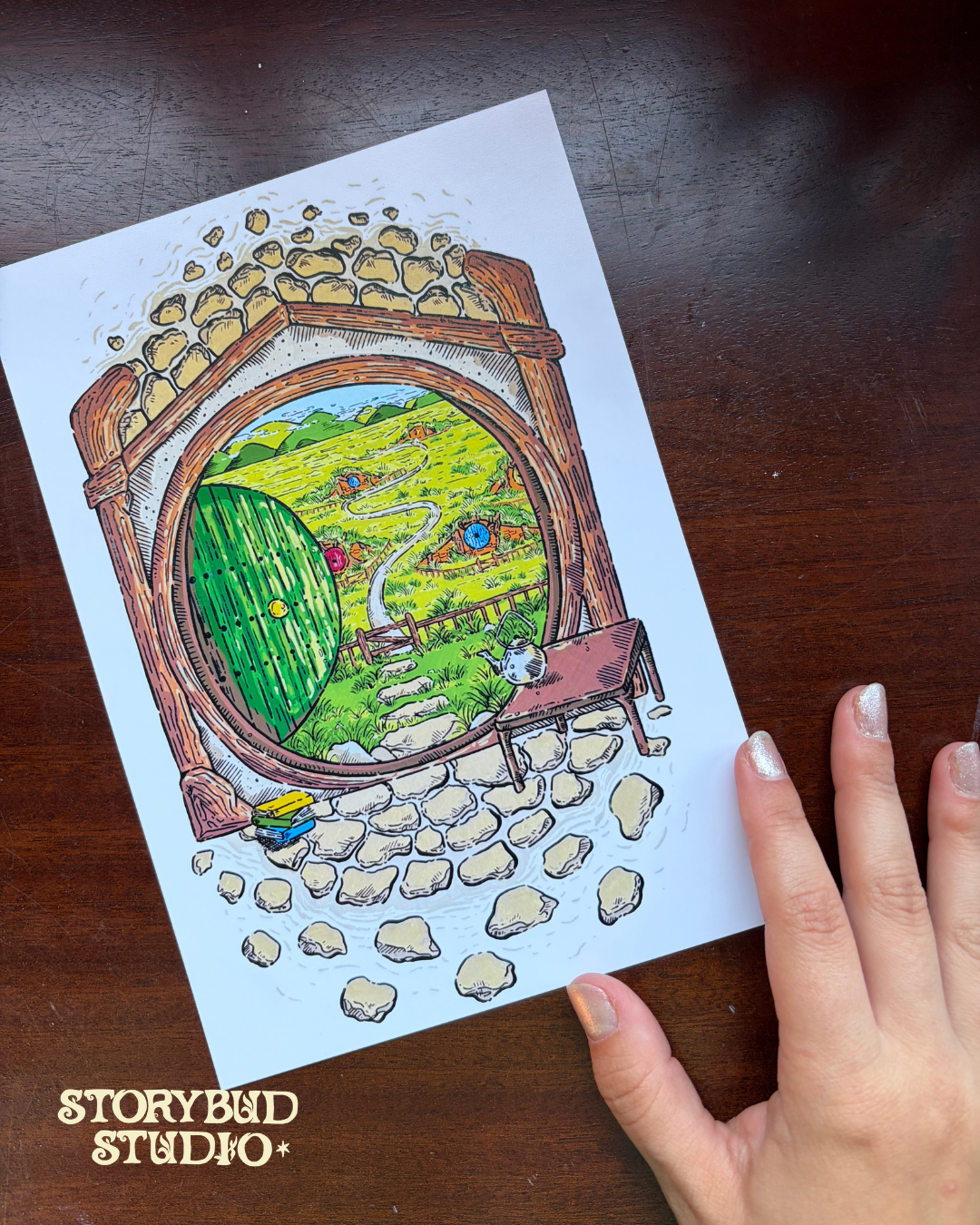 The Green Door Print