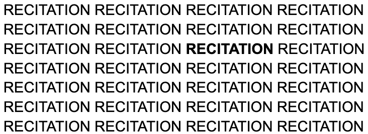 Recitation: The Easily Mistaken Method
