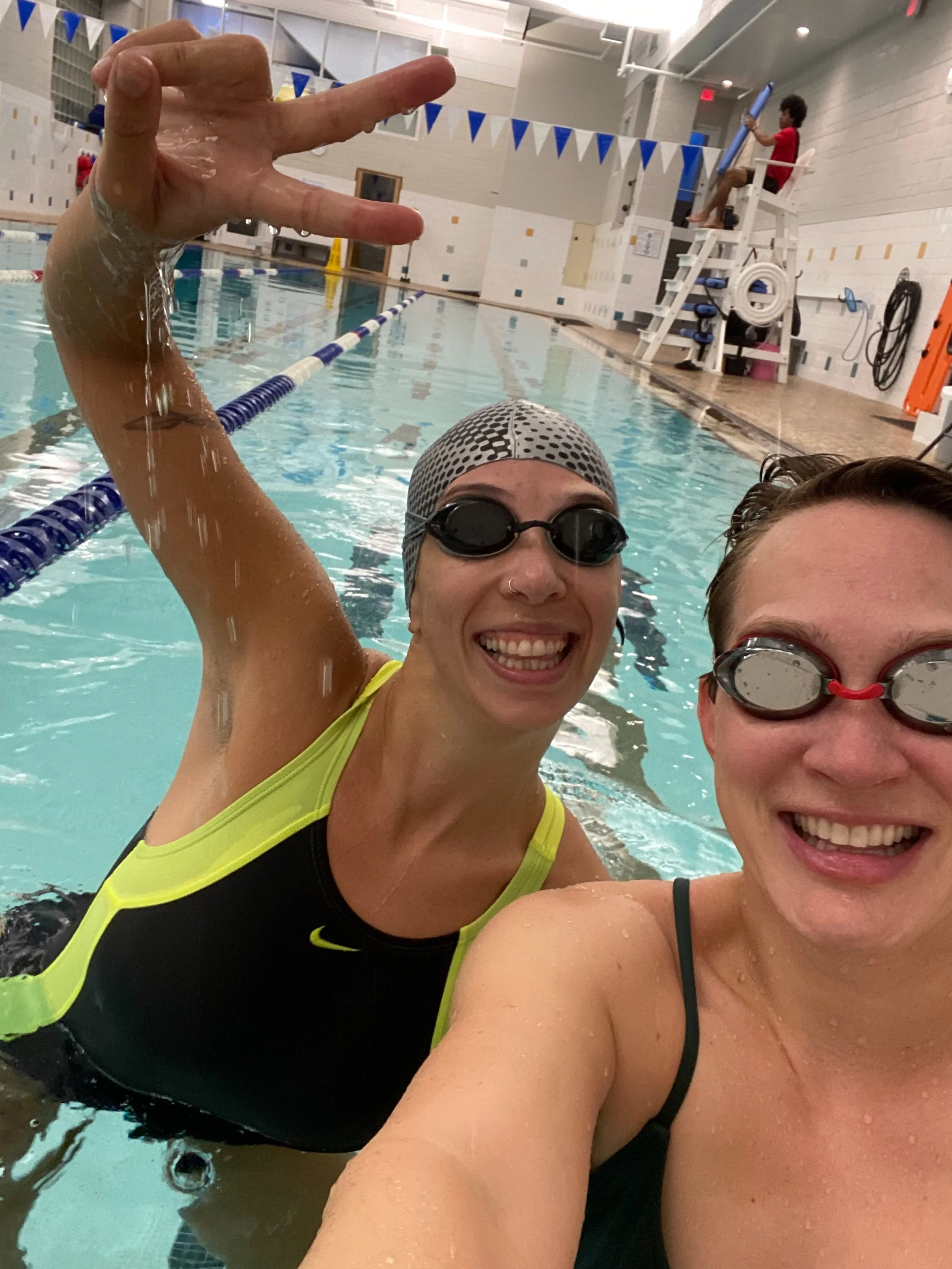 Swimming! Accountability! Friendship! Magic! My weekly swims with Alaina have been so impactful in my overall fitness and health. I&rsquo;ve noticed distinct changes in my strength and decreased body fat. I swear, swimming is magical. Today, this swi