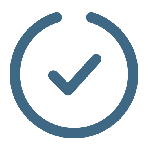 Checkmark inside a circle