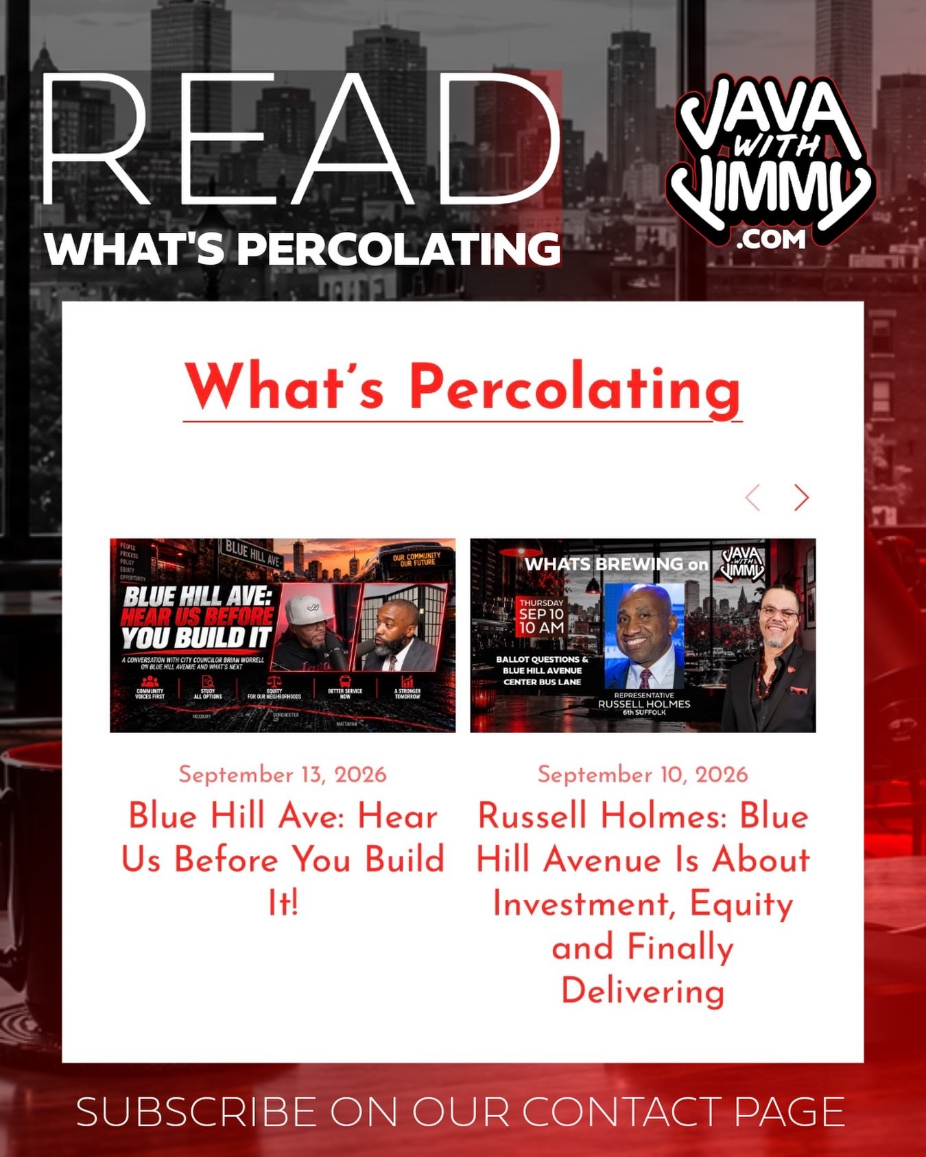 Can&rsquo;t catch the LIVE?

Haven&rsquo;t had time to WATCH JAVA ON-DEMAND?

READ YOUR JAVA via the WHAT&rsquo;S PERCOLATING LINK IN BIO