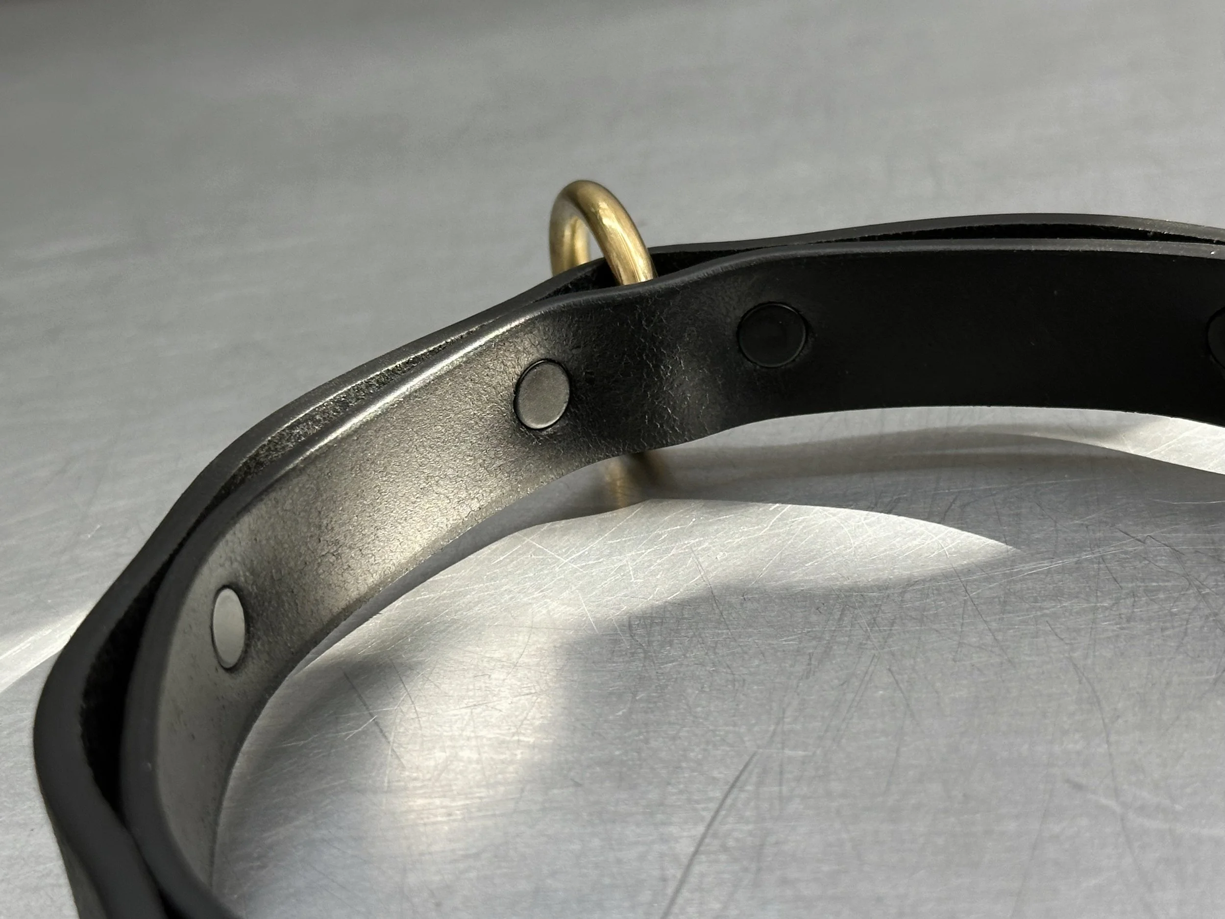 Cassius_Double layer ripple collar_black brass_back.jpg (Copy)