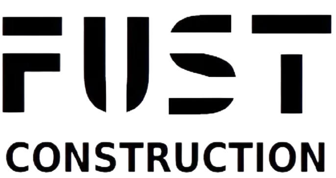Logo for EUS Construction with stylized text.