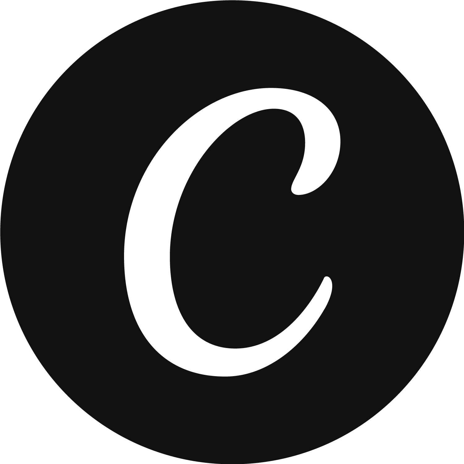 Canva black logo