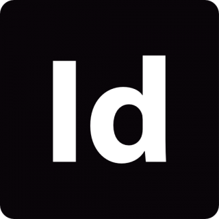 Adobe Indesign Black Logo