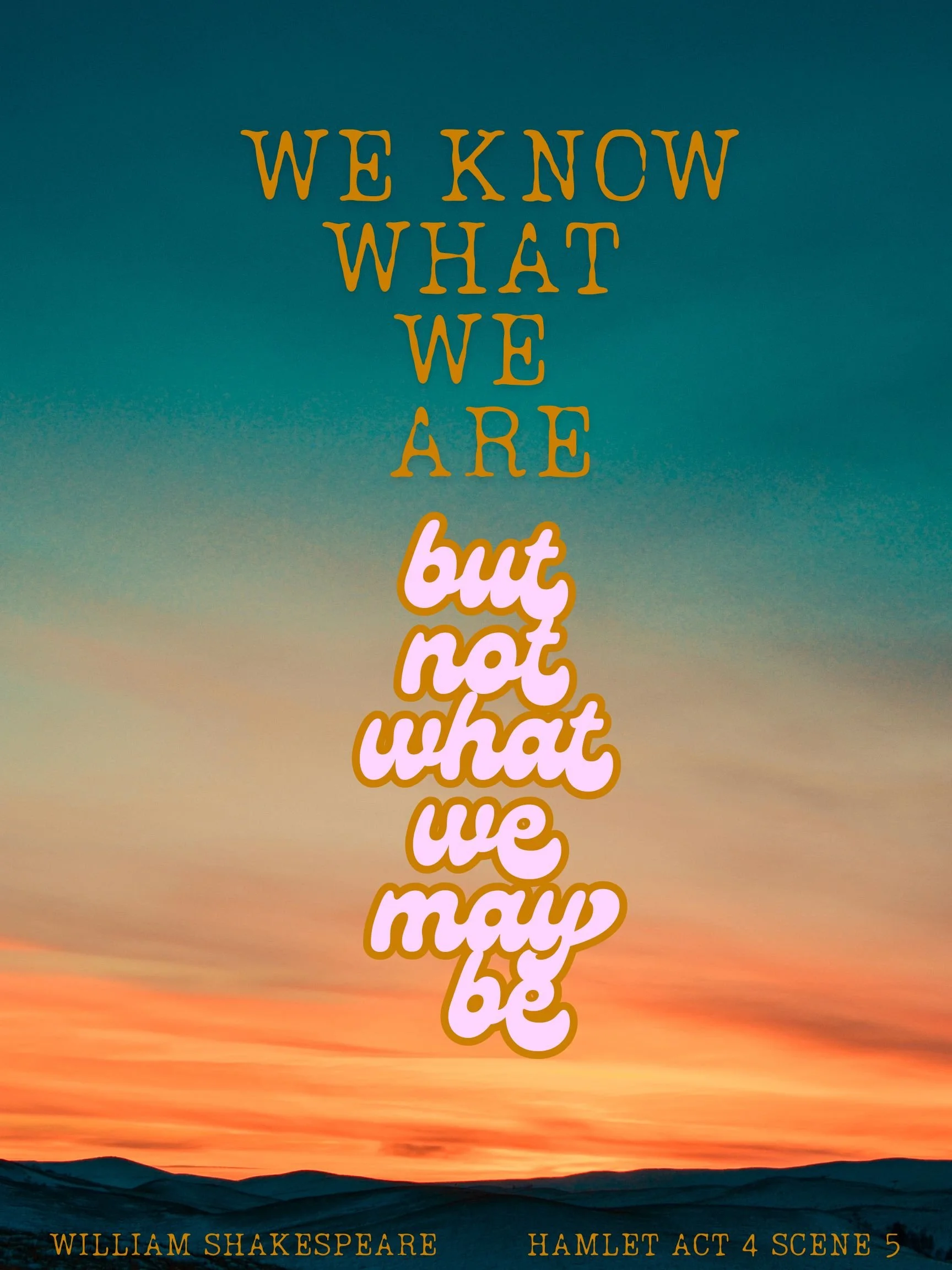 What We Are Printable Poster
