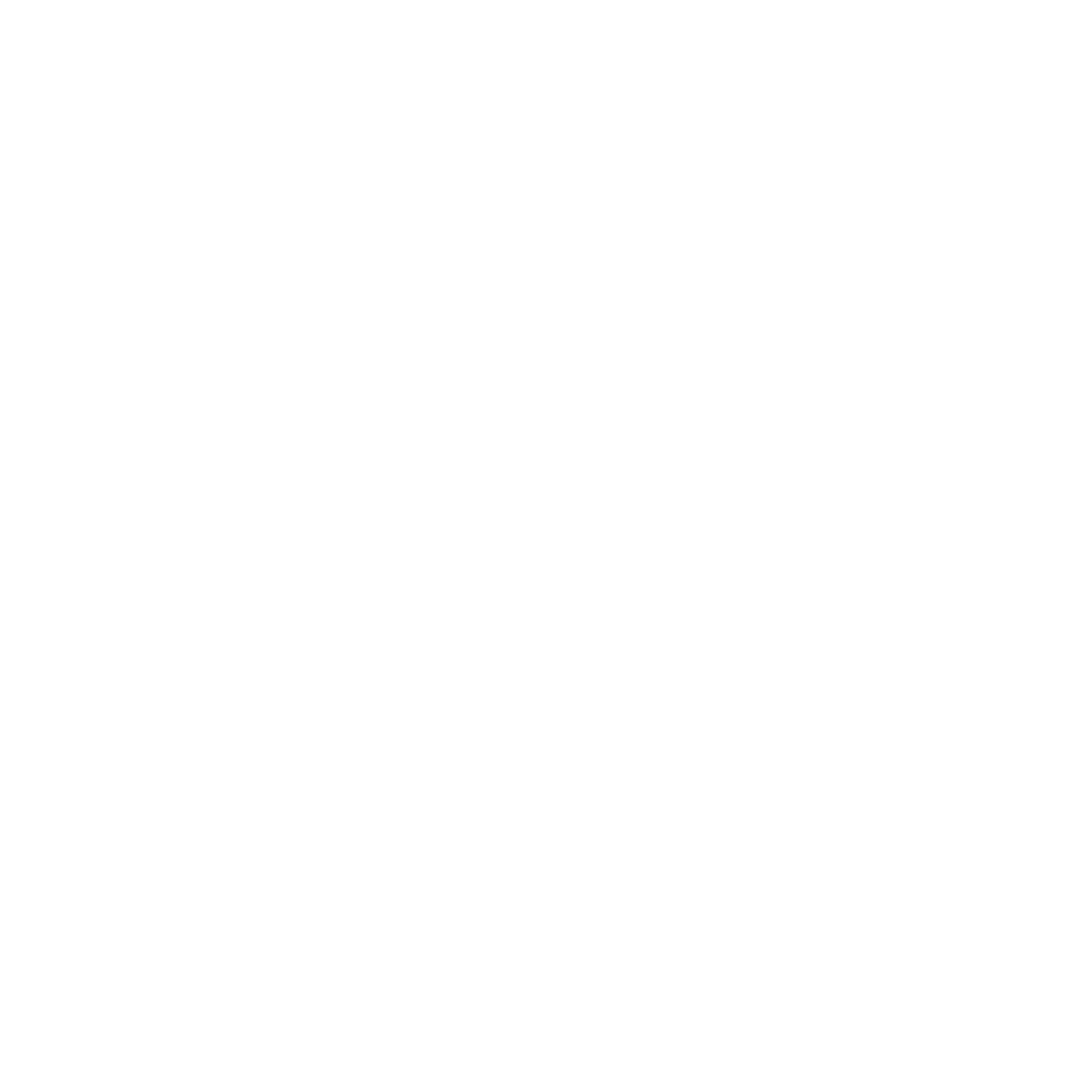 White line drawing of a flower bouquet with leaves on a black background.