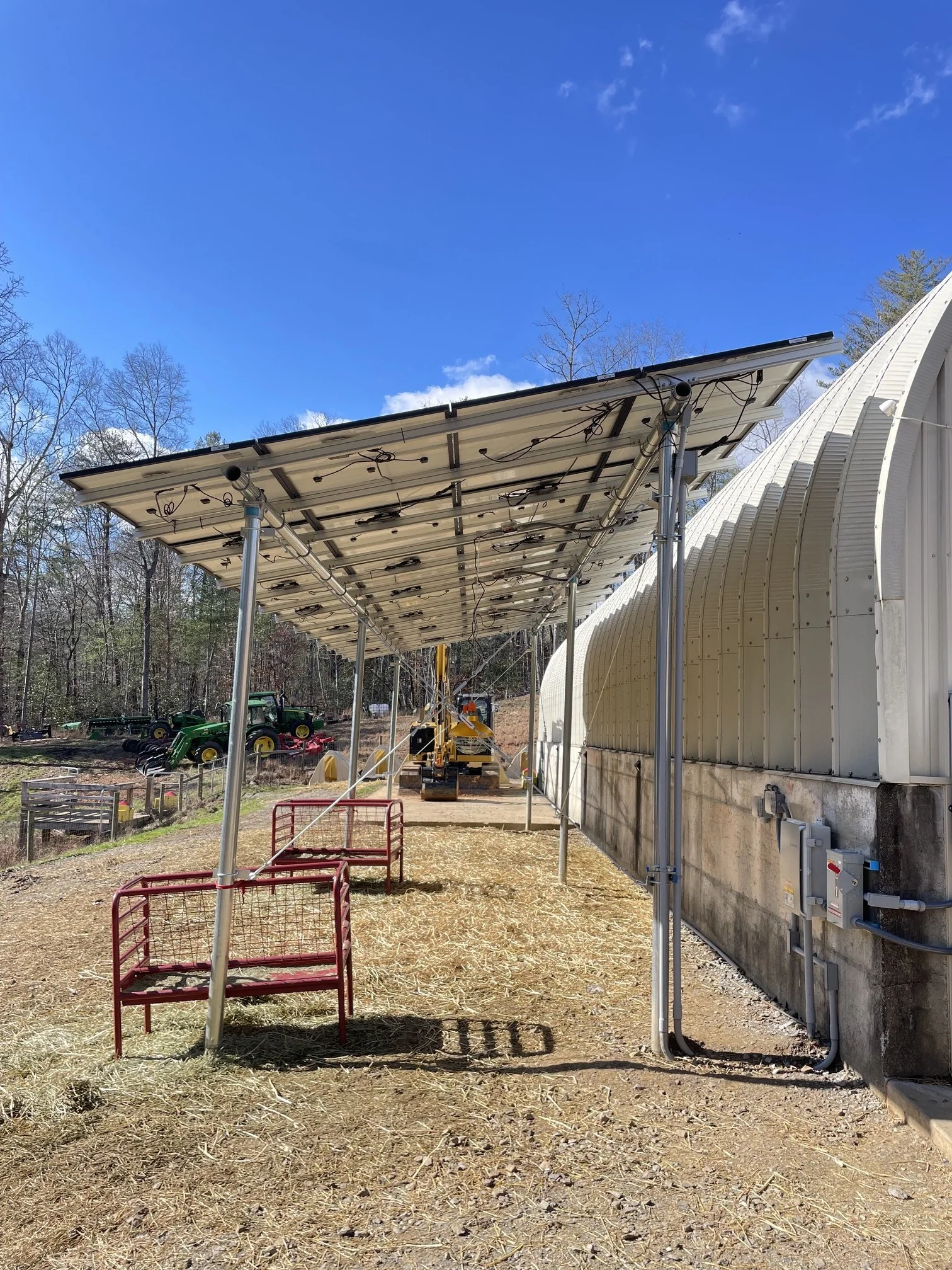Agricultural Solar for Power and Truck Parking