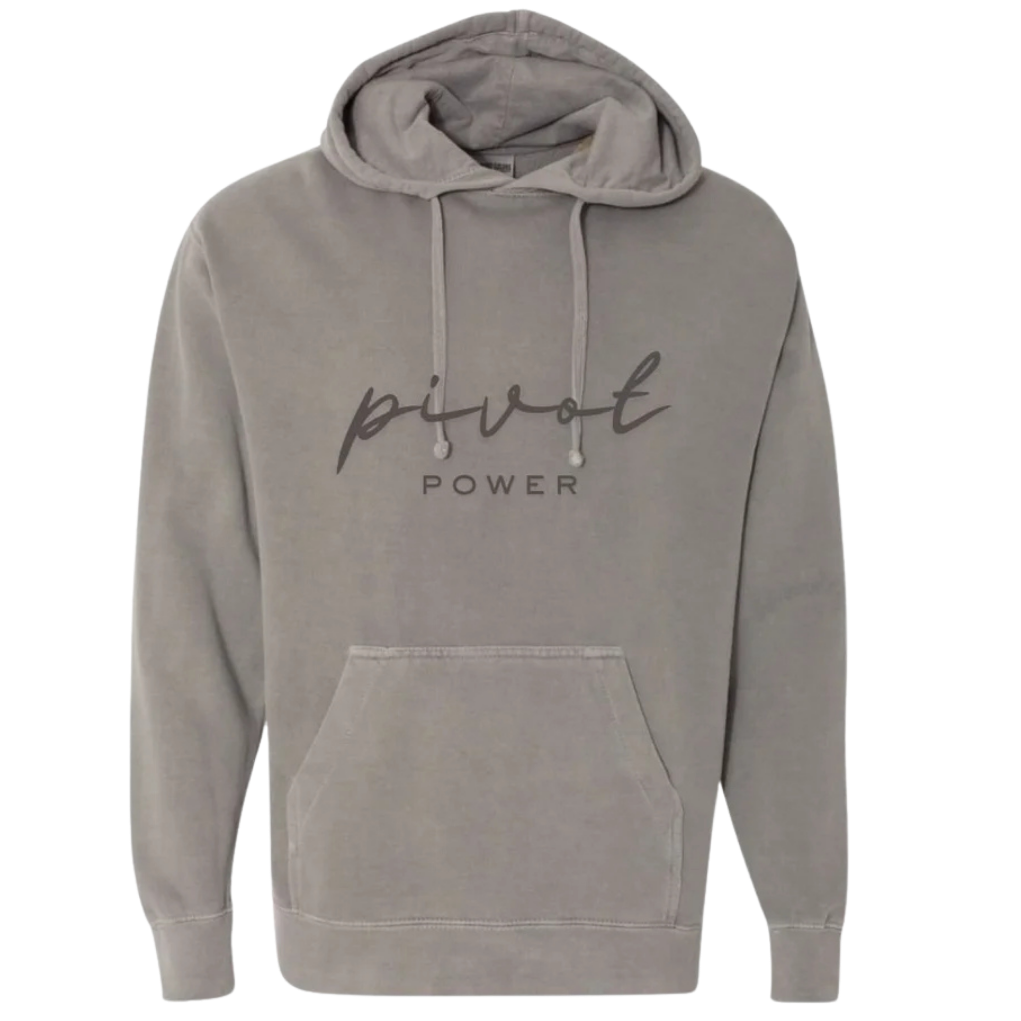 Grey 'Pivot Power' Hoodie