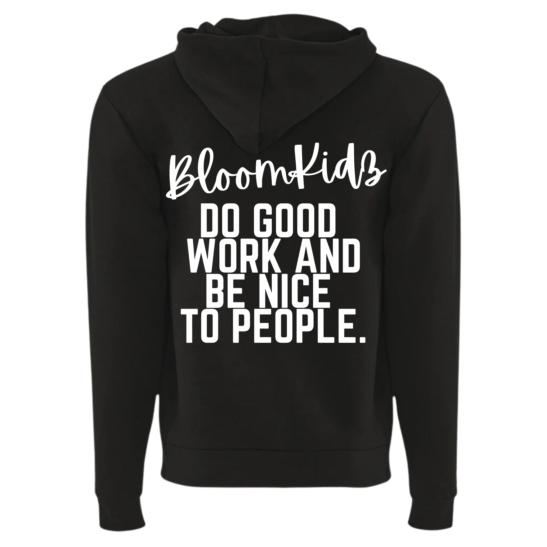 Black 'Do Good Work' Zip-Up Sweatshirt