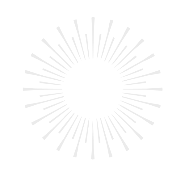 Clear-Eyed Consulting brand mark A black background with a circular design of white lines radiating outward, forming a sunburst pattern.