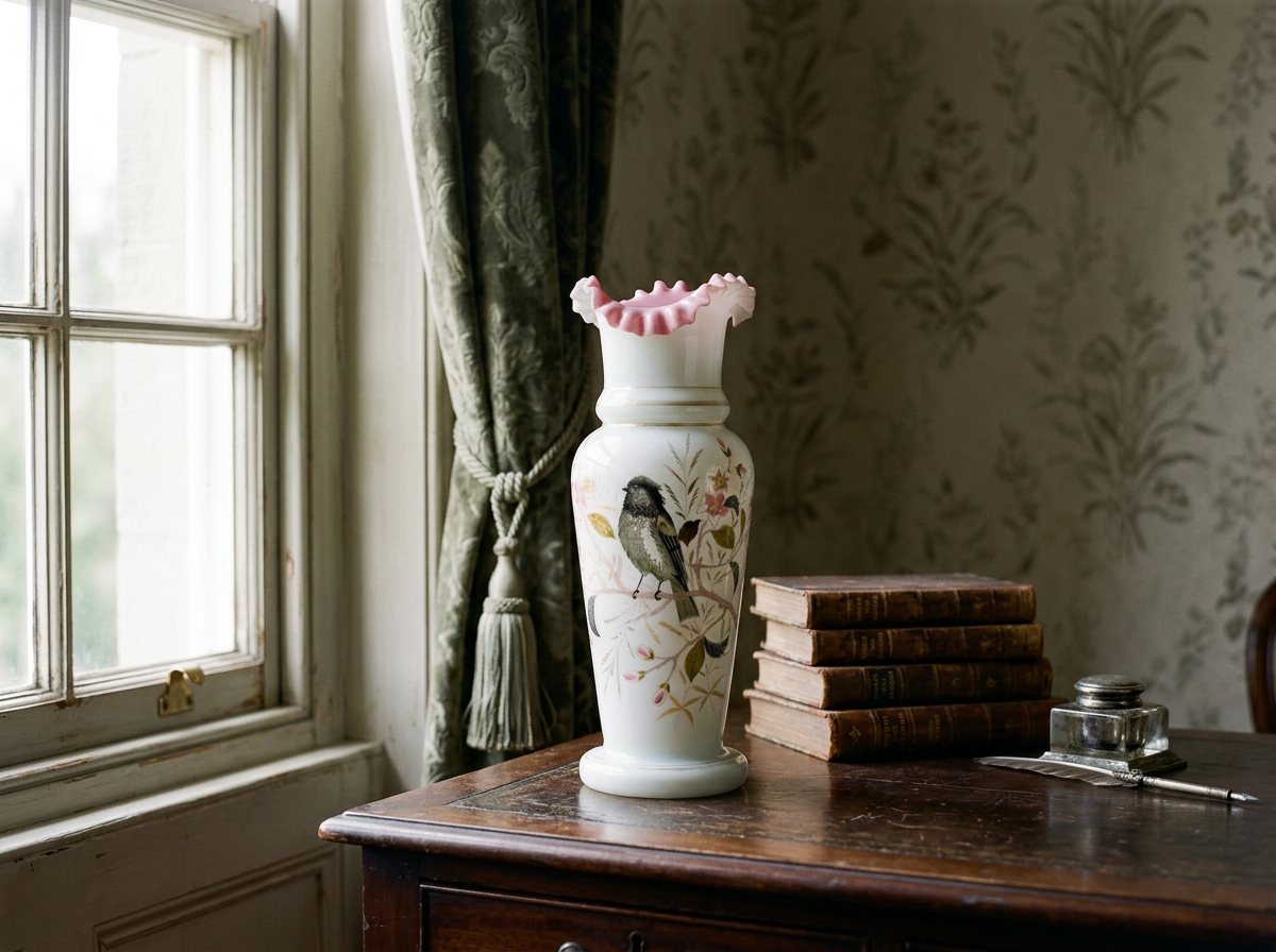 Victorian Hand Painted Vase
