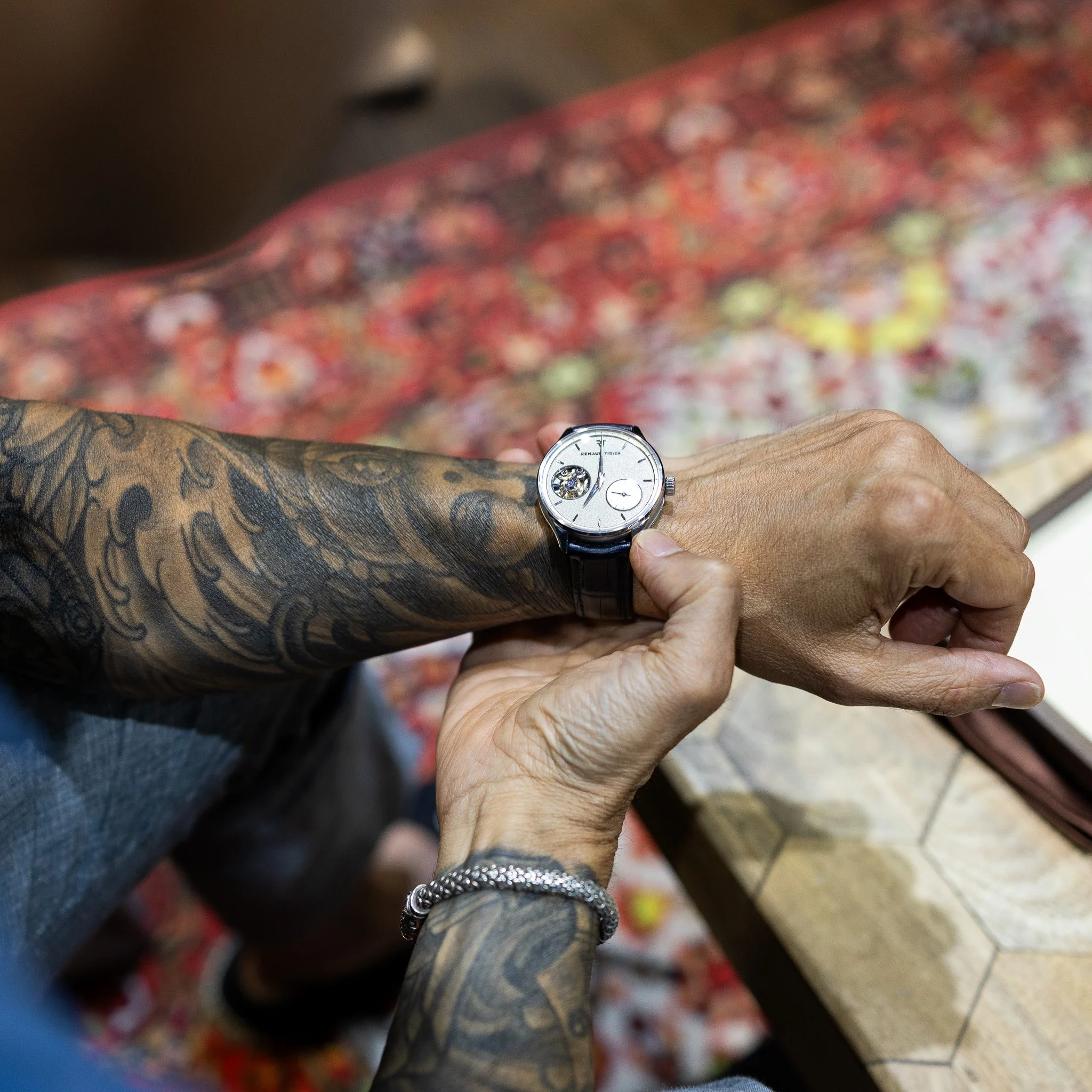 The Renaud Tixier Monday on a tattooed wrist