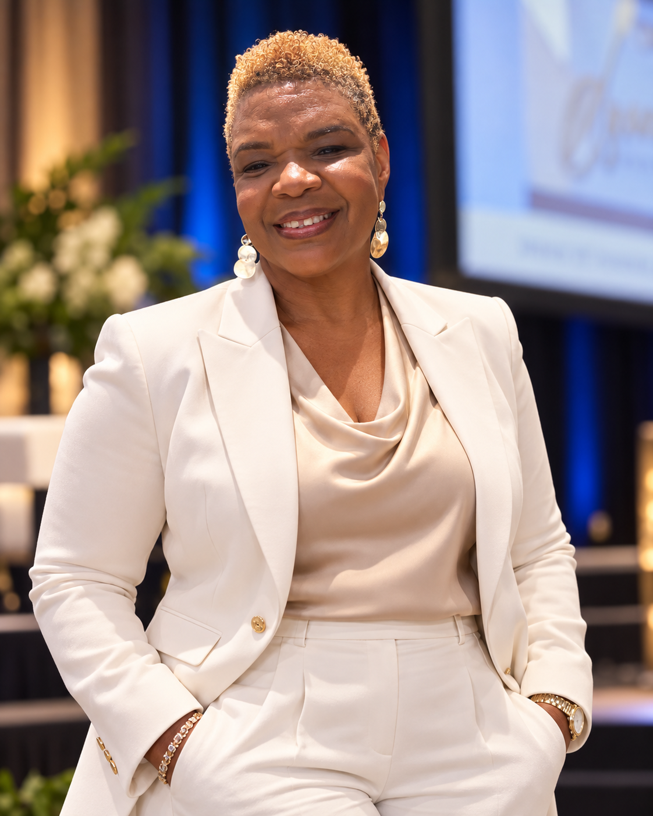 Jacqueline “Jackie” Green, Christian women’s speaker and founder of Present Power Ministries, in a professional speaker portrait