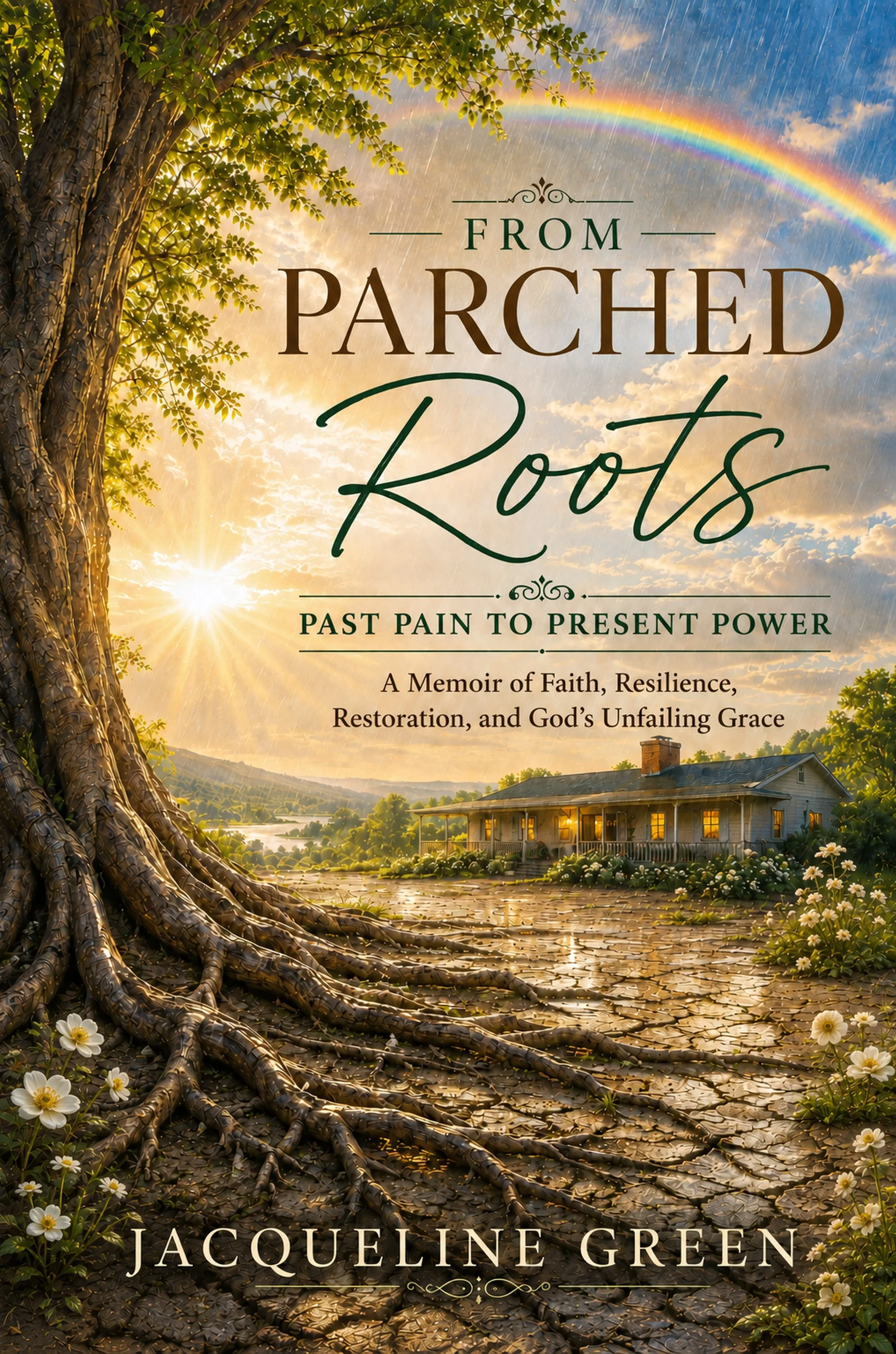 Book cover for From Parched Roots: Past Pain to Present Power by Jacqueline Green