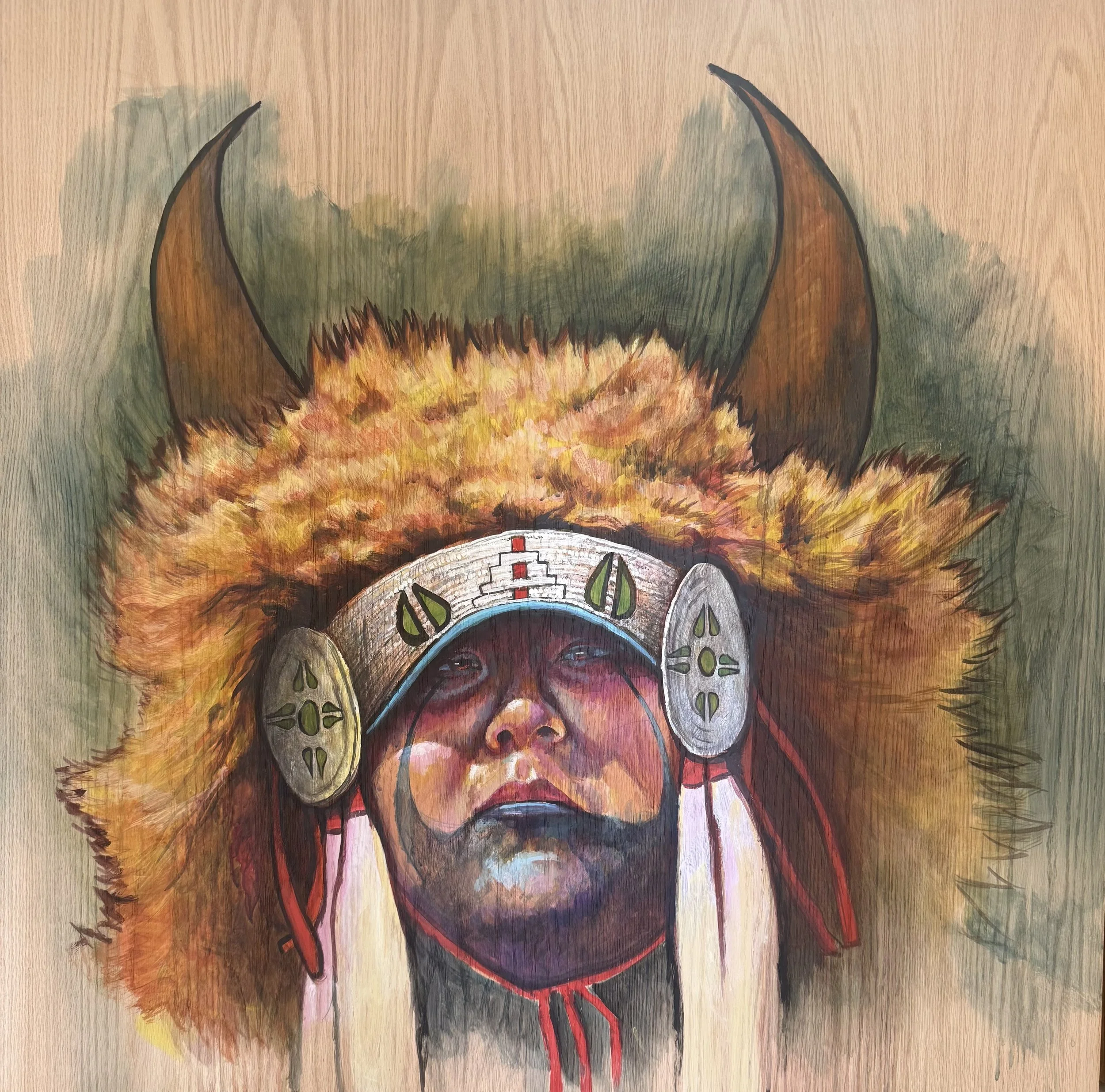 "Narrative VI" by Elwyn Shorthair
40 x 40 inches
Acrylic on Wood Panel
$4,800