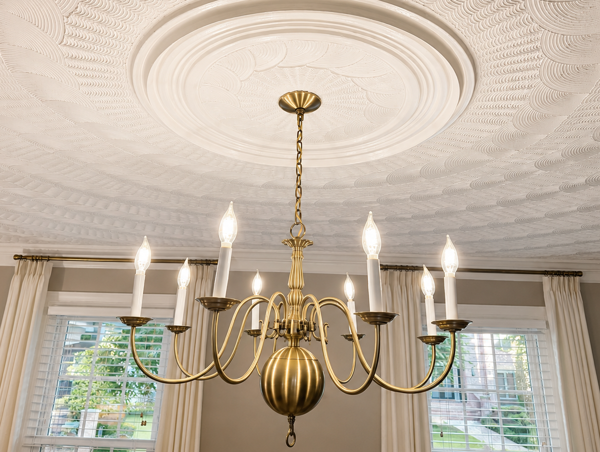 Williamsburg Brass Chandelier,
The classic brass chandelier that anchors our dining room. I love the traditional silhouette and the warmth it brings to the space.
Shop the chandelier →