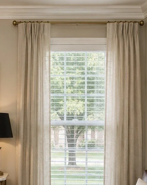Jawara Linen Curtains in Oatmeal,
These Two Pages linen curtains soften the windows and bring another layer of warm neutral texture to the office.
Shop the curtains →