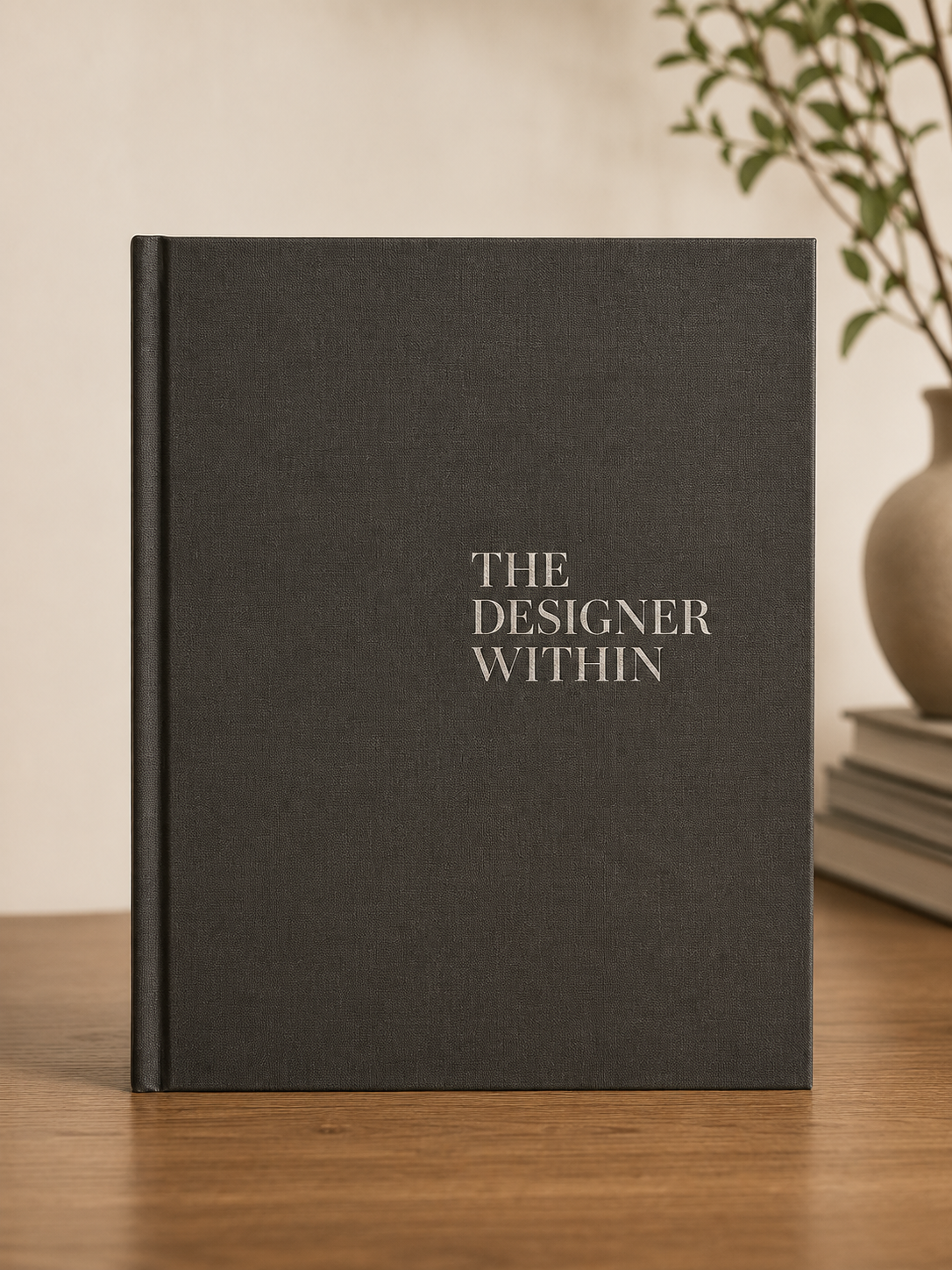 The Designer Within by John McClain,
A beautiful design book that adds contrast to a neutral stack and is just as good for inspiration.
Shop The Designer Within →