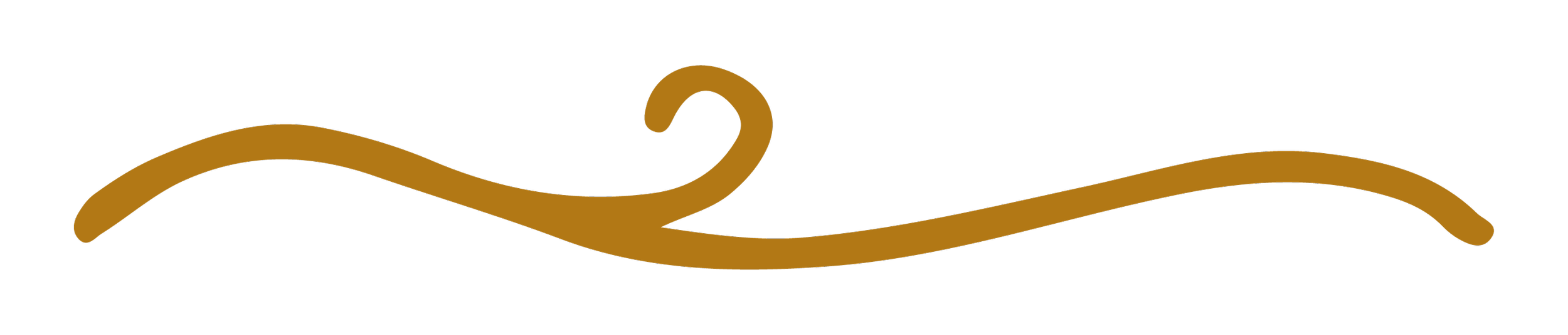 Stylized brown and gold wave design.