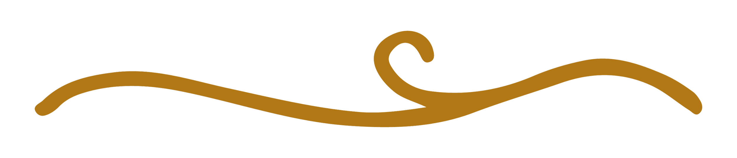 Gold-colored logo with a stylized wave design on a black background.