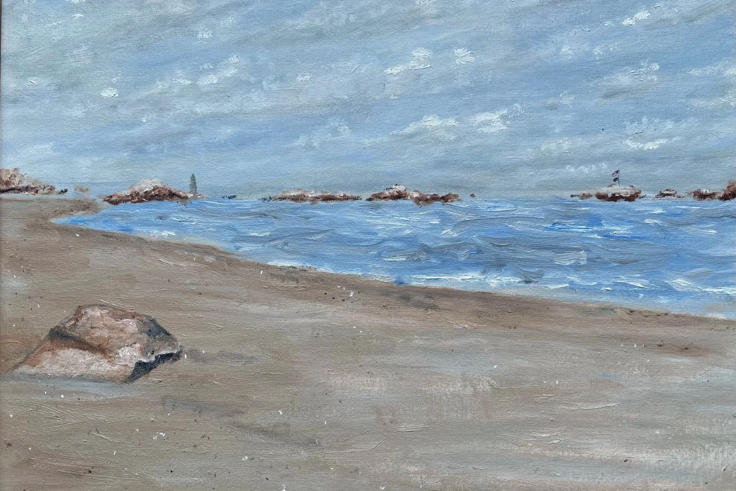 Minot Beach, 18 x 24, Oil on Canvas board.  $450.00
