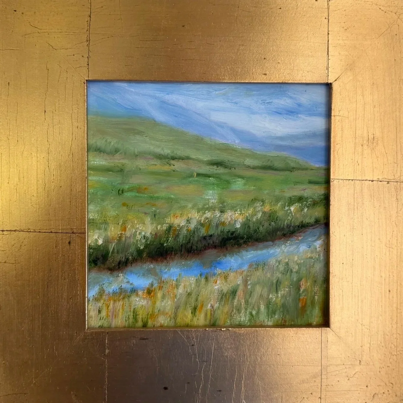 Chur, Switzerland.  6x6, Oil on treated bristol.  $175.00
